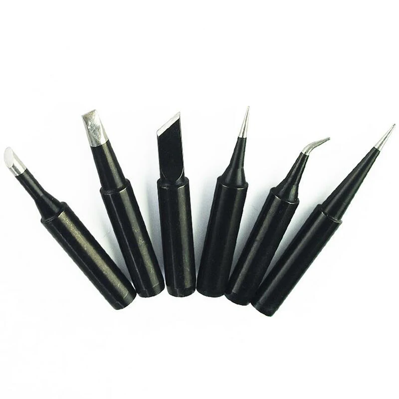 Черный бессвинцовый паяльник наконечники 900M T для Hakko 936 fx 888D SAIKE 909D 852 CXG 936d