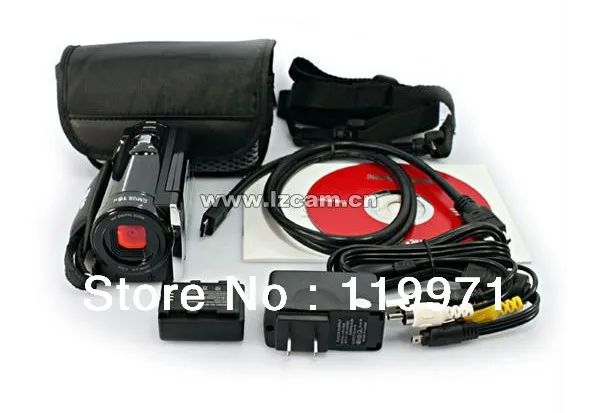 2012 New 16xdigital zoom 3.0 inch LTPS LCD screen FULL-HD 1080P 12MP hd digital video camera HDV-666 Free shipping | Электроника