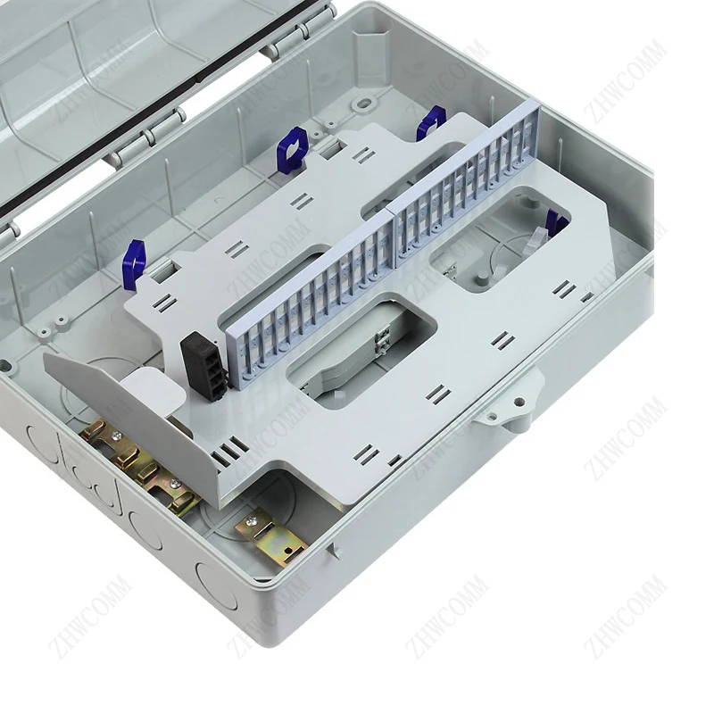 

ZHWCOMM 48 Core outdoor Fiber Optic Terminal Box PC/ABS Fiber Optic Distribution Box