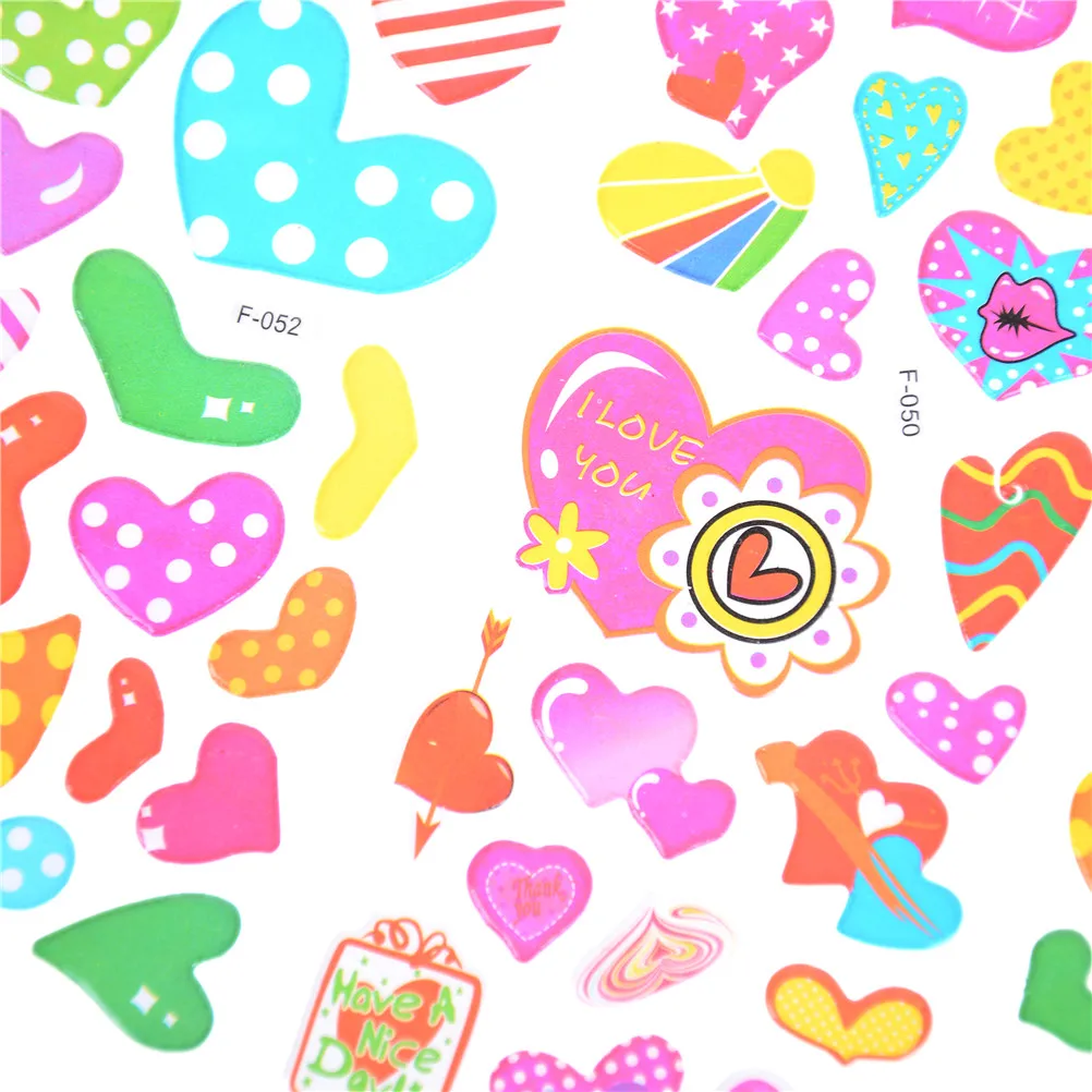 5 Sheets Classic Toys Teacher Reward Stickers Random Send Cute Love Heart Butterfly Flower Sticker | Игрушки и хобби