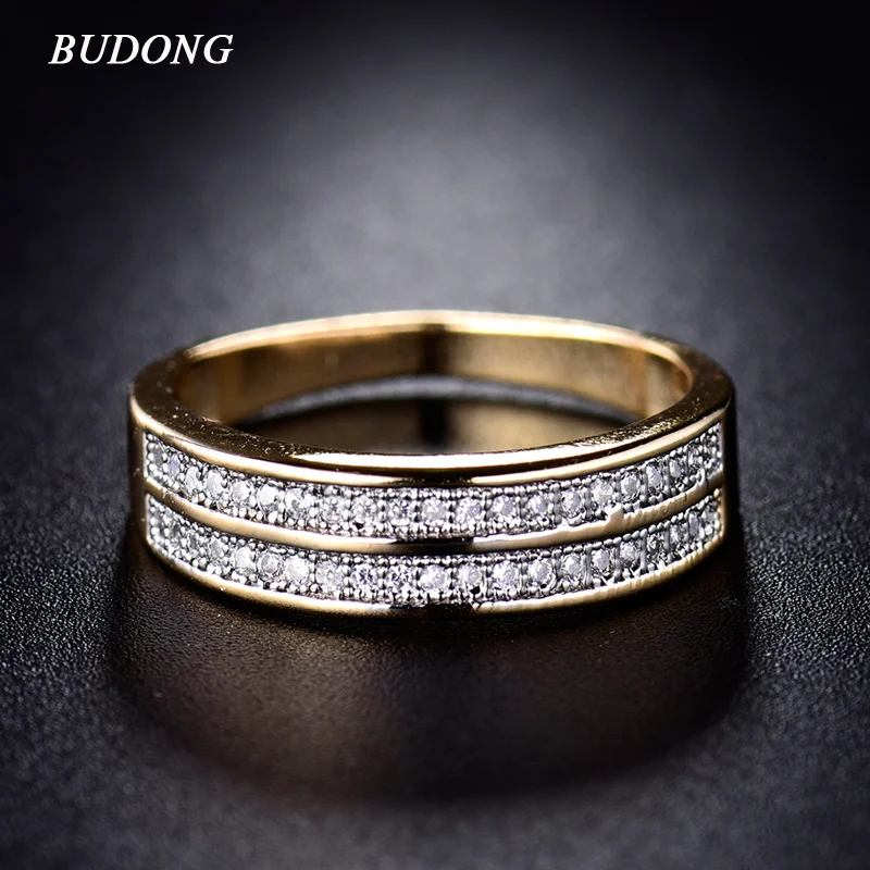Кольца будонг для женщин подарок на день Святого Валентина модное Двухрядное