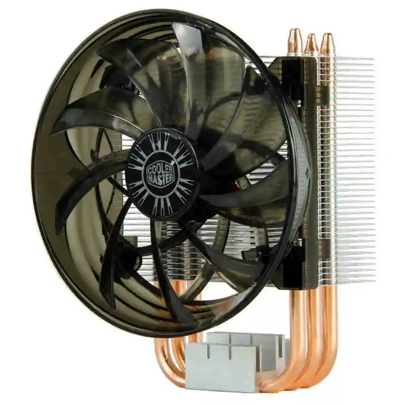 Cooler Master 3 медный радиатор CPU кулер для Intel 775 115X AMD AM3 AM2 FM2 120 мм 3pin охлаждающий