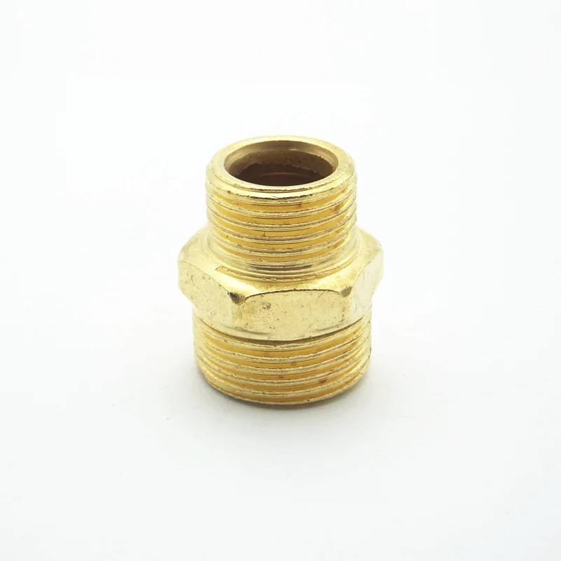 1/2 &quotx 3/4&quot Мужской BSP резьбовое соединение шестигранное медное покрытие адаптер