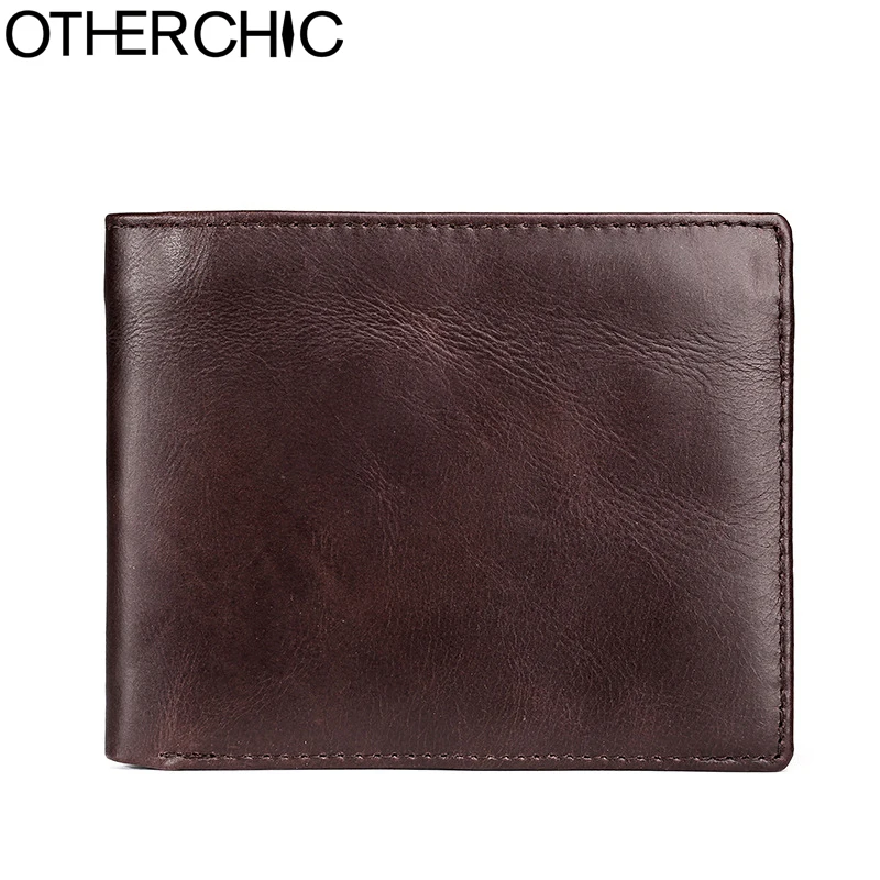 OTHERCHIC натуральная яловая кожа кошелек мужские кошельки Короткие портмоне