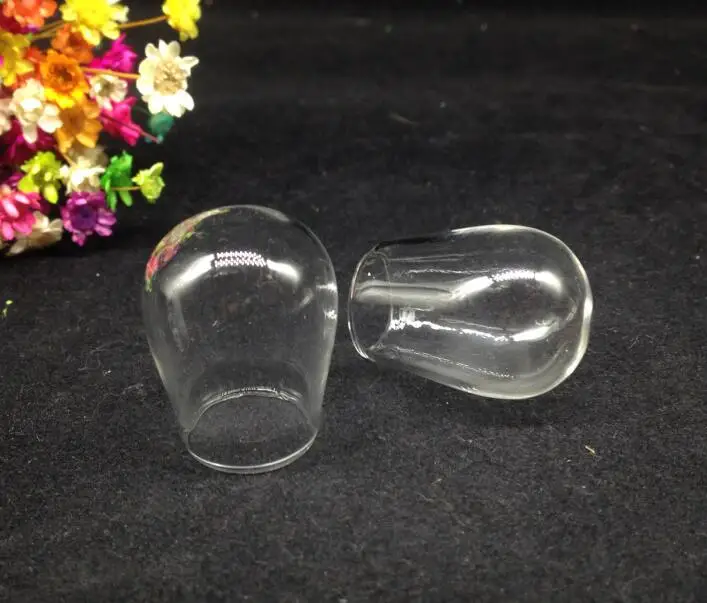 

10pcs 30*18mm Cloche oval shape arch wish bottle jar glass cover vial globe dome pendant diy necklace Wedding accessories gifts