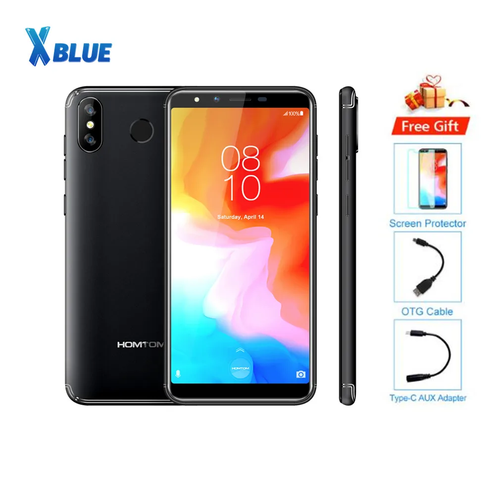 HOMTOM H5 MT6739 четырехъядерный 32 ГБ + 3 5 7 &quotдюймовый смартфон 3300 мАч Распознавание