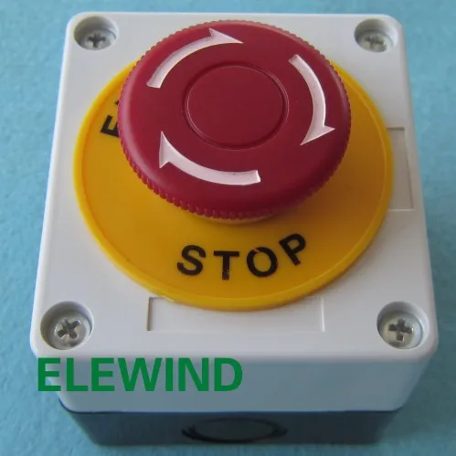 Выключатель аварийной остановки ELEWIND с коробкой переключателем (PB222 11TSA/R/P/T14/2260