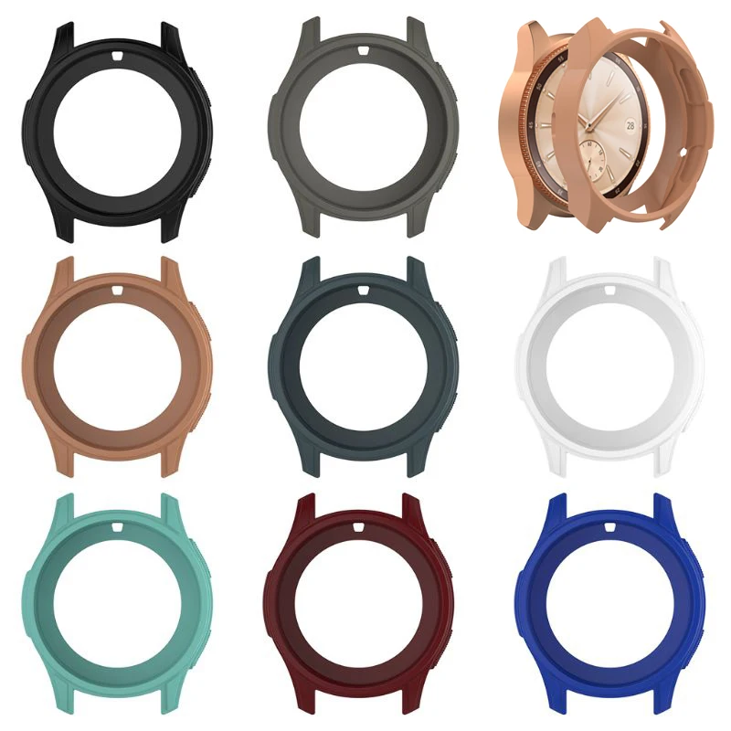 

Solicone Case cover For Samsung Galaxy Watch 42mm/46mm and Gear S3 Frontier universal Case Soft Silicone Protective Shell Frame