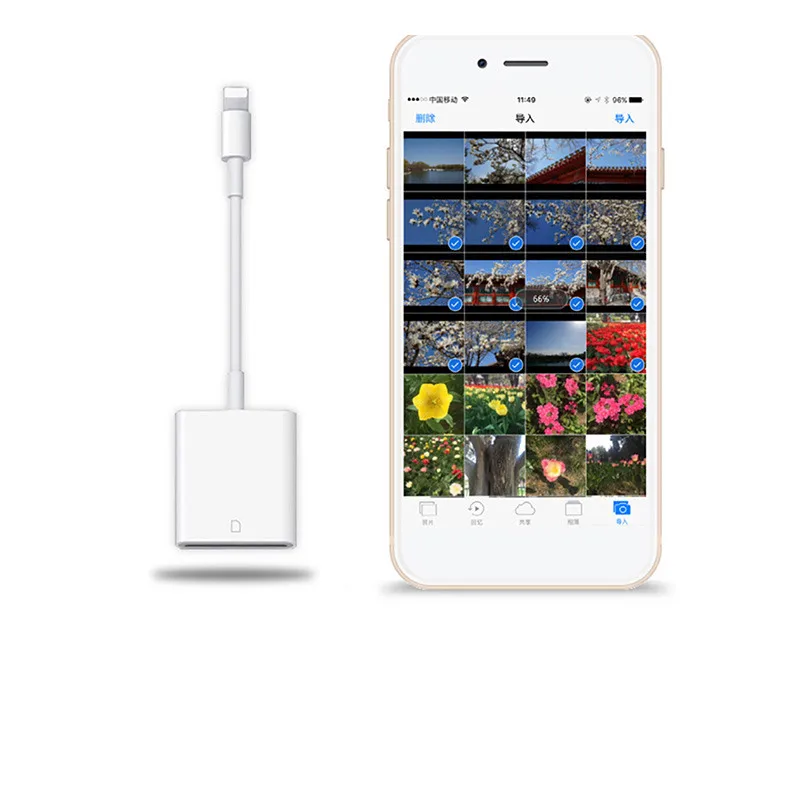 Eaget SD Card Reader Lightning/SD Smart Камера картридер высокоскоростной адаптер Lightning для iPhone