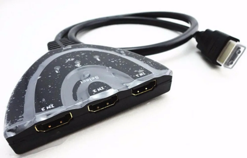 3 Порты и разъёмы совместимому с HDMI переключатель в 1 из 1080P Адаптер Hub Splitter Wandler