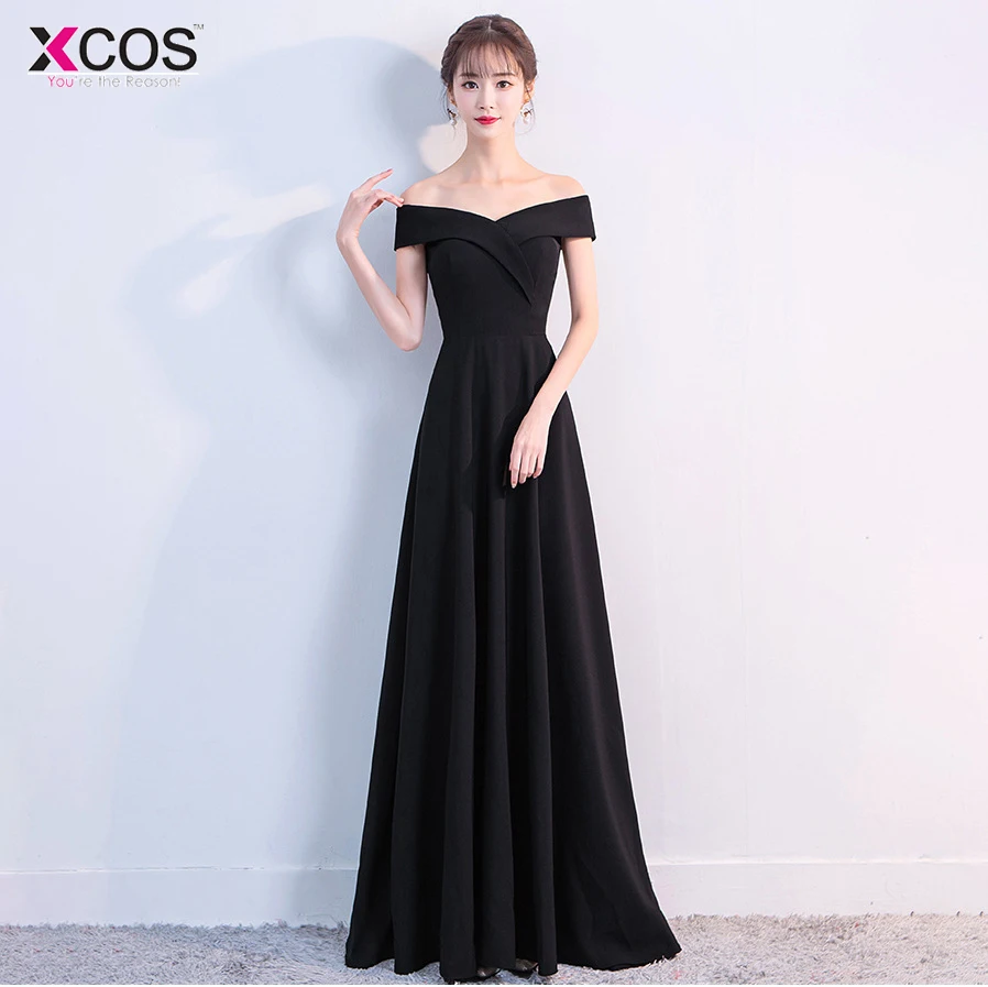 С открытыми плечами бордовый вечернее платье 2019 девушки свадебные вечерние на