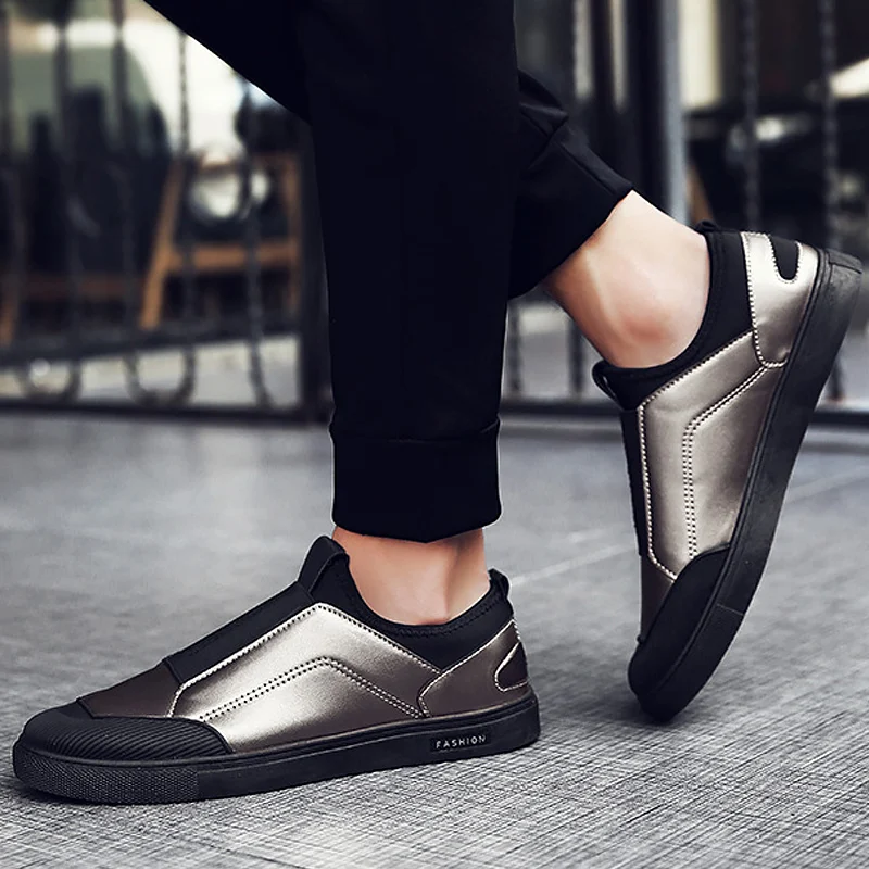 Men's sneakers large size 39-45 microfiber men shoes luxury brand comfortable wear-resistant male loafers zapatos hombre