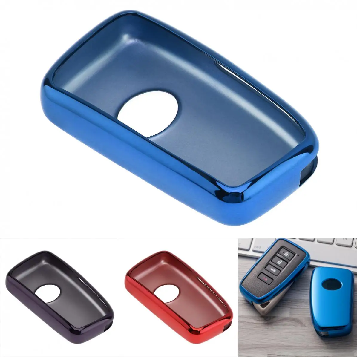 2 Colors TPU Straight Plate Car Key Case Protector Holder for Lexus NX GS RX IS ES GX LX RC 200 250 350 LS 450H 300H | Автомобили и