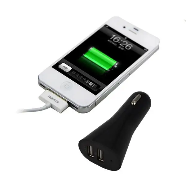 Автомобильное зарядное устройство Kebidu с двумя USB портами 2 порта 5 В 1 А для Iphone 6 6S