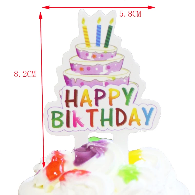 50 шт красочные воздушные шары Животные Слон Корона из бумаги кекс Топпер для