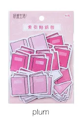 plum 45 шт./упак. Kawaii милые Цвет индекс Стикеры дневник маркер планировщик Стикеры s для скрапбукинга, школьные принадлежности пуля журнал sl1861 - Цвет: plum