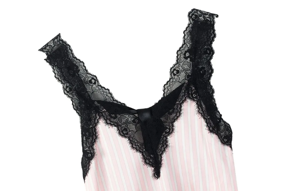 Новинка 2015 розовая Полосатая юбка на подтяжках ночное белье очаровательные