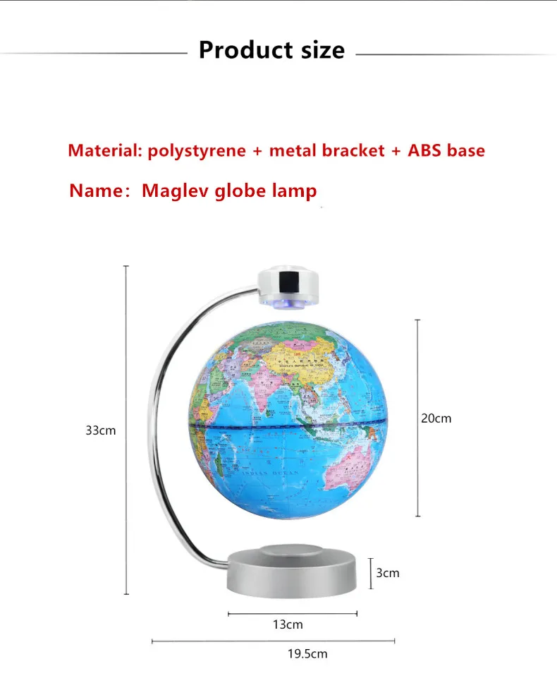 Креативная Новинка Maglev Globe L настольные лампы прикроватная лампа для спальни декоративная настольная лампа детская обучающая лампа