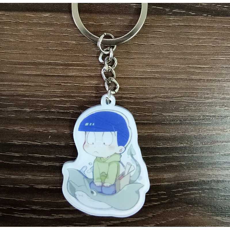 Аниме брелок для ключей Osomatsu san морской мир версия с животными Karamatsu Ichimatsu Jyushimatsu