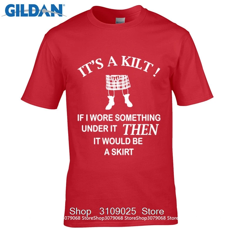 GILDAN DIY стильные мужские футболки 100% хлопок Geek семейная Футболка мужская Kilt Wearer