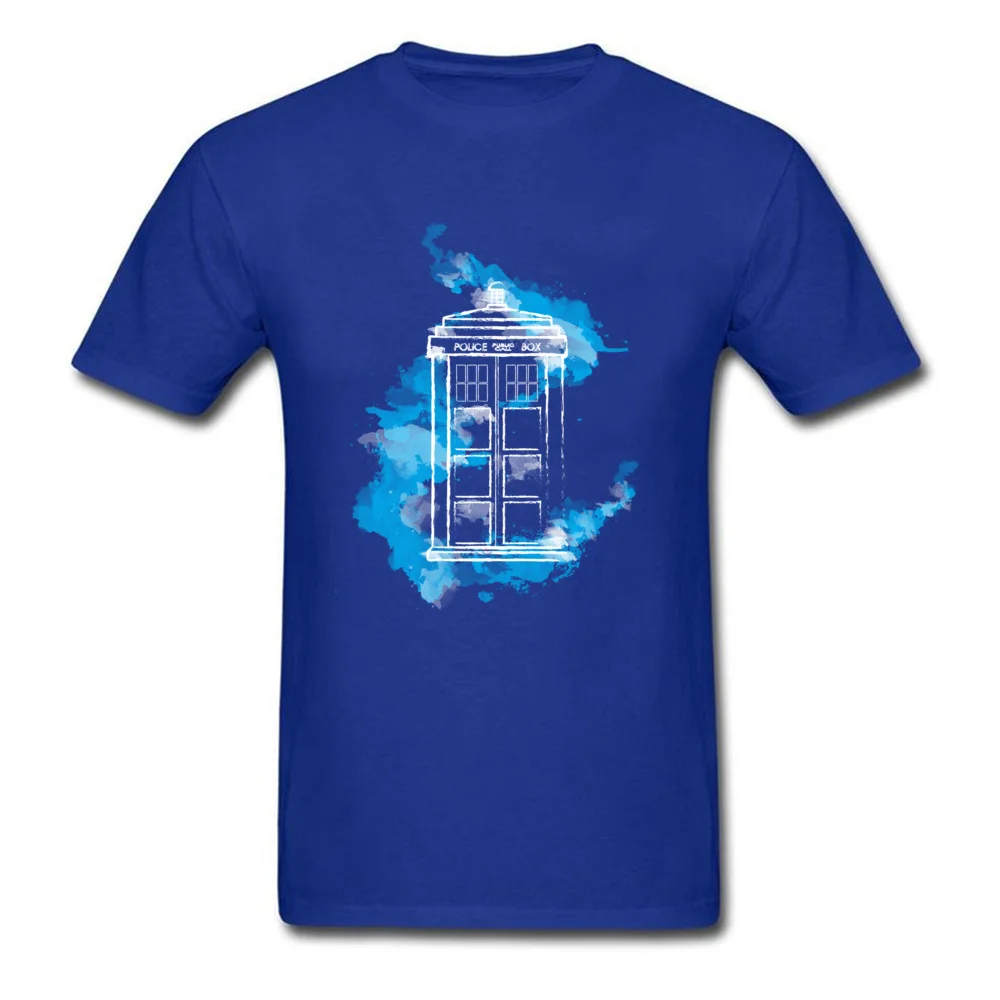 2018 модная черная футболка Doctor Who на заказ Мужская с коротким рукавом Акварельная
