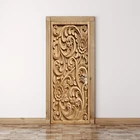 Пользовательские Настенные обои настенная живопись плакат цветок дверь наклейка гостиная диван ТВ фон Настенная роспись домашний декор