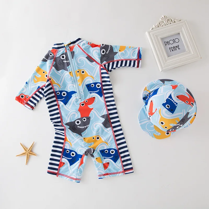 Комплект одежды для маленьких мальчиков летние купальный костюм с коротким