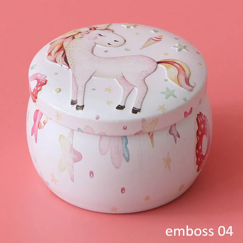 emboss 04 Домашний декор Жесть розовое Чай горшок в форме барабана праздничные вечерние поставки многофункциональное 1 шт. коробка конфет Печенье Шоколад чехол - Цвет: emboss 04