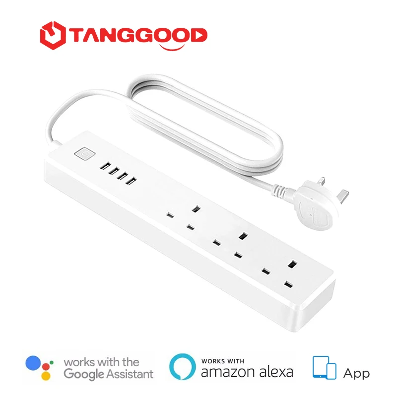 Сетевой фильтр TANGGOOD с поддержкой Wi Fi и 4 USB портами|Умные розетки| |