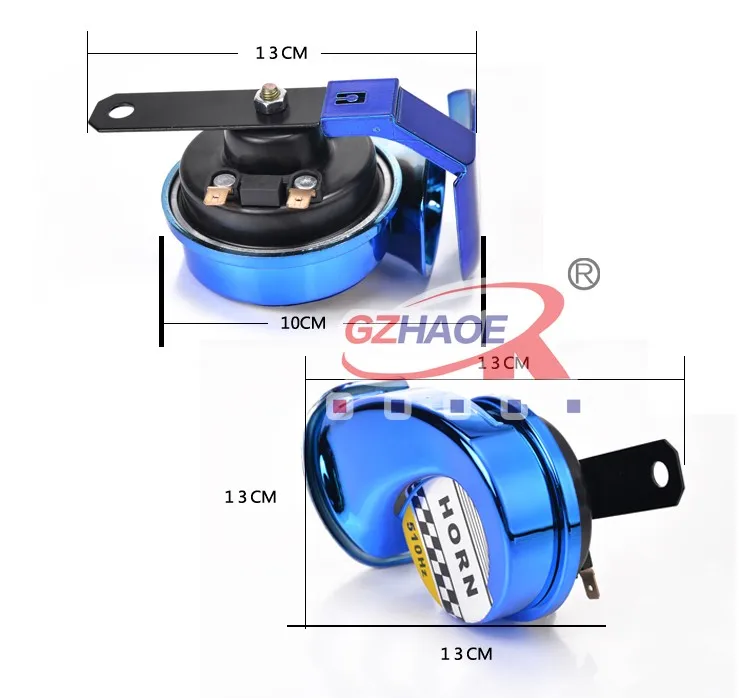 2015 Улитка GZHAOER Колонка для мотоцикла DC12V 510 Гц евро мотогонщиков Рог Автомобильный