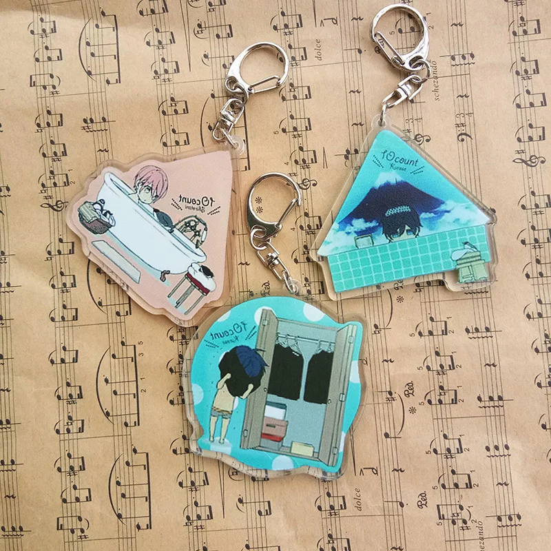5 шт./компл. аниме бесплатно! Iwatobi swim Club Тачибана Макото Хадзуки Нагиса рюгазаки кулон брелок llavero подарок собрать