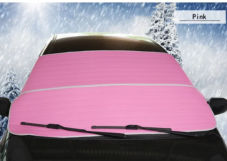 Pink Защита от солнца на лобовое стекло автомобиля, авто-Стайлинг, защита от снега, защита от солнца, водонепроницаемый чехол, новые аксессуары для экстерьера автомобиля - Цвет: Pink