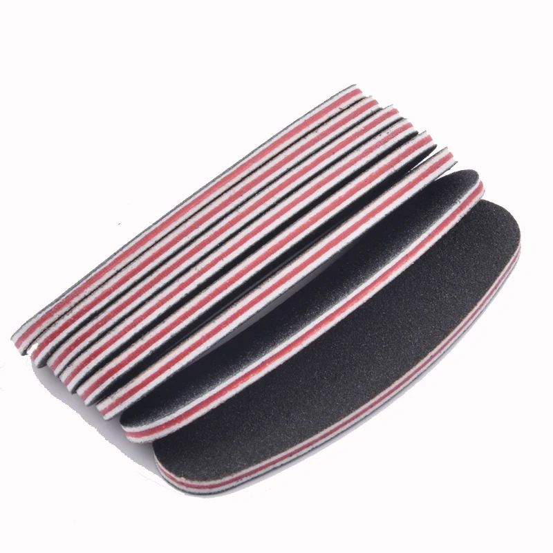 50 шт. черные пилочки для ногтей буфер инструменты украшения Мини Деревянные 9*2 см