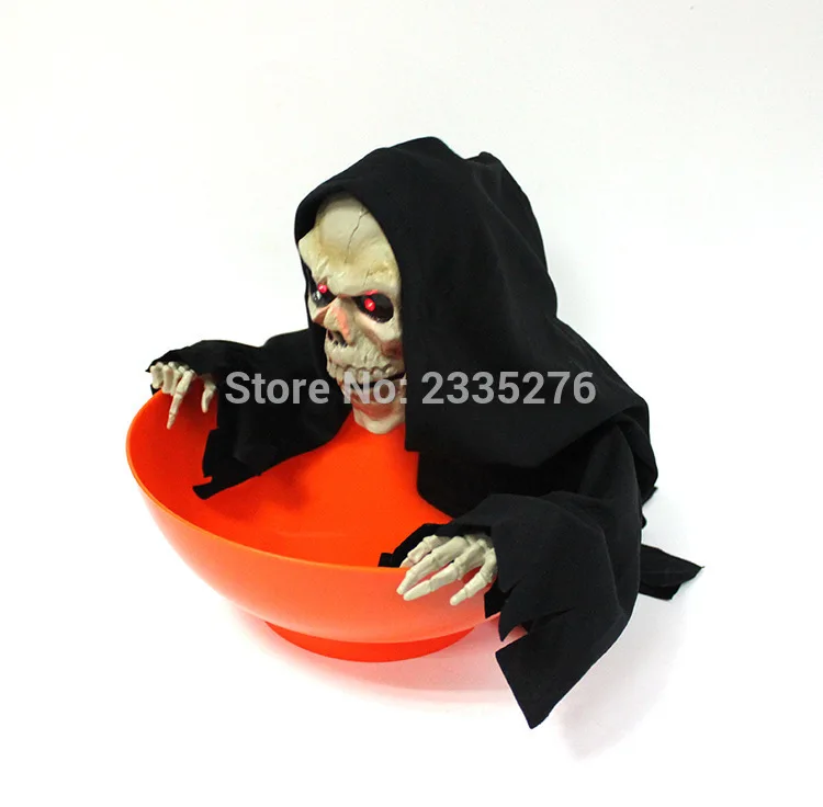 1 шт. чаша для конфет Grim Reaper трюков или лечения декор Хэллоуина Ужасный Череп|bowl|bowl