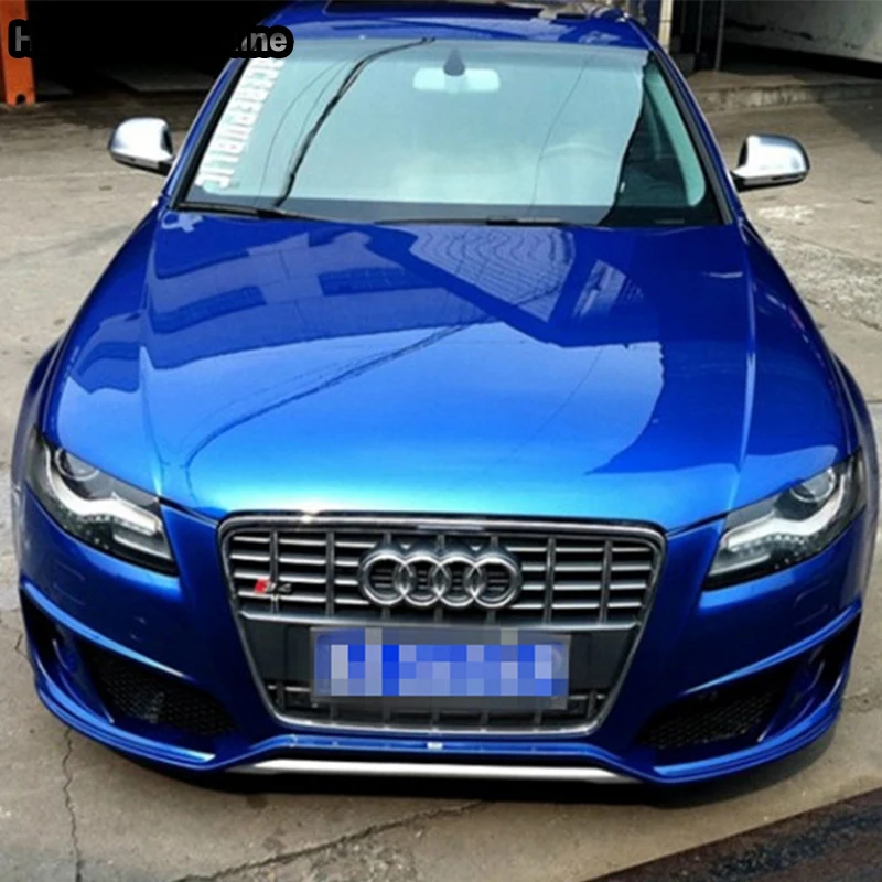 A4 B8 модифицированный S4 стиль хром серый передний бампер решетка двигателя для Audi A4 S4 RS4 Sline 2009 2010 2011 2012