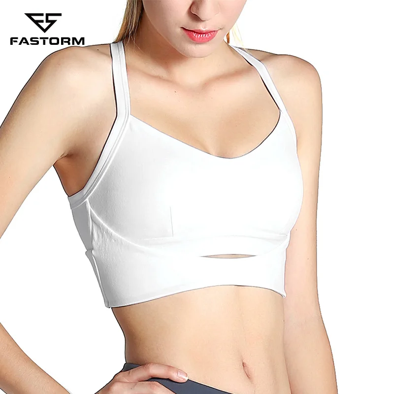 FASTORM пуш ап топ спортивные бюстгальтеры для женщин sport underwear top fitness фитнеса