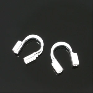 DoreenBeads 200 шт. Серебряный Цветной Медный провод защитные протекторы 5x5 мм Размер отверстия 1 мм фурнитура для ювелирных изделий DIY аксессуары оптом