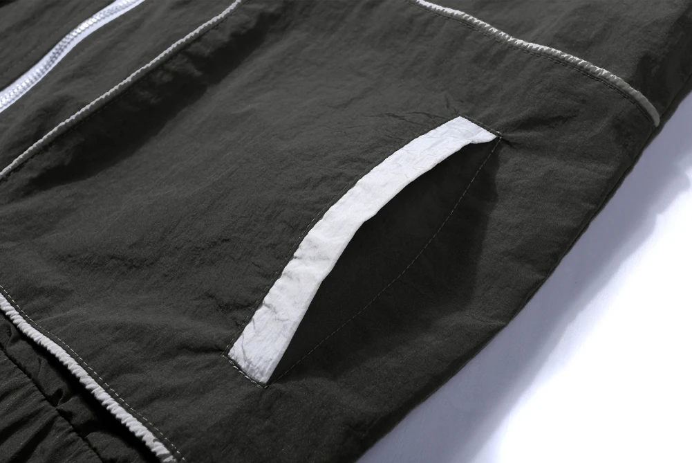 

Nice Mens Stitching Color Loose Type Jackets Fashion Men Trends Long Sleeve Jacket Coats For Male Casual Autumn Winter Tops