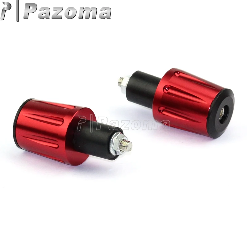 Универсальная мотоциклетная красная заглушка Pazoma 7/8 дюйма Концевая для руля