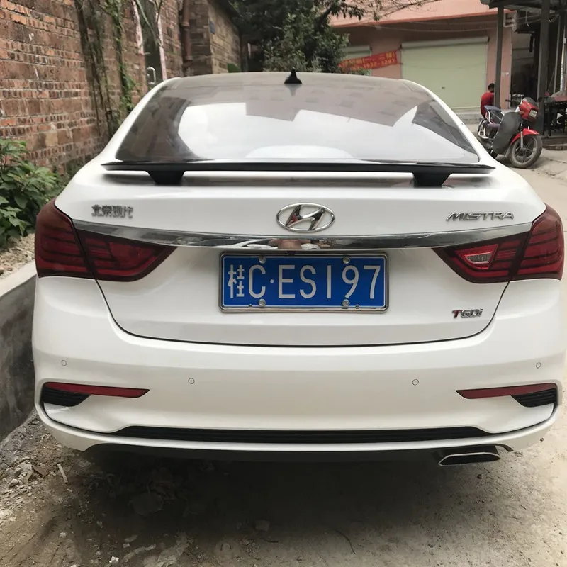 Для Hyundai Elantra спойлер 2010 2017 автомобиль украшение в виде хвостового крыла ABS