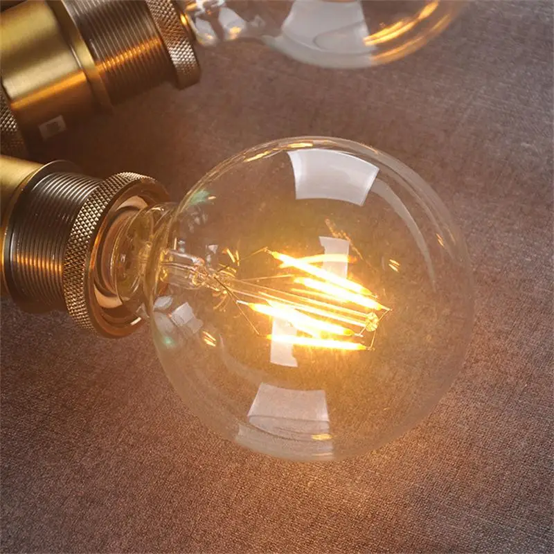 Edison Lampadine светодиодный E27 Светодиодный светильник Эдисона лампа накаливания E14 G80