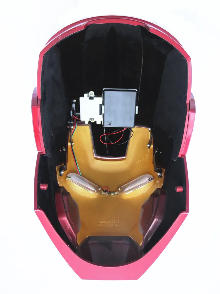 Автозапуск и светильник шлем Железный человек 1:1 ноский ABS Tony Stark Mark 42 MK42 косплей