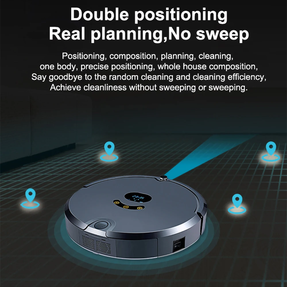 Robot Vacuum Cleaner for Home Automatic Sweeping Smart Planned WIFI Mobile APP Control Charge Dust Sterilize Scrubber Floor New | Бытовая
