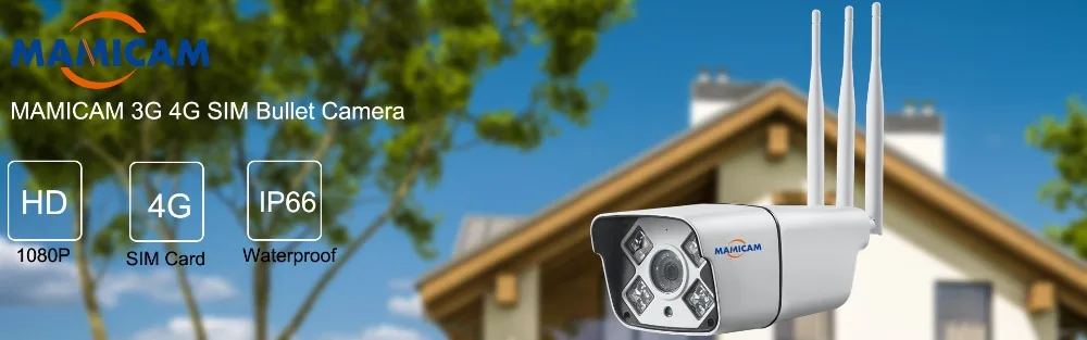 1080P HD 3g 4G SIM Камера 1080P беспроводная Wi-Fi IP цилиндрическая камера s CCTV, монитор безопасности, видео запись, для улицы
