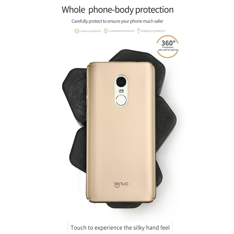 LENUO Xiaomi Mi Max 2 Чехол Жесткий ПК Ударопрочный пластиковый чехол матовый корпус для 6