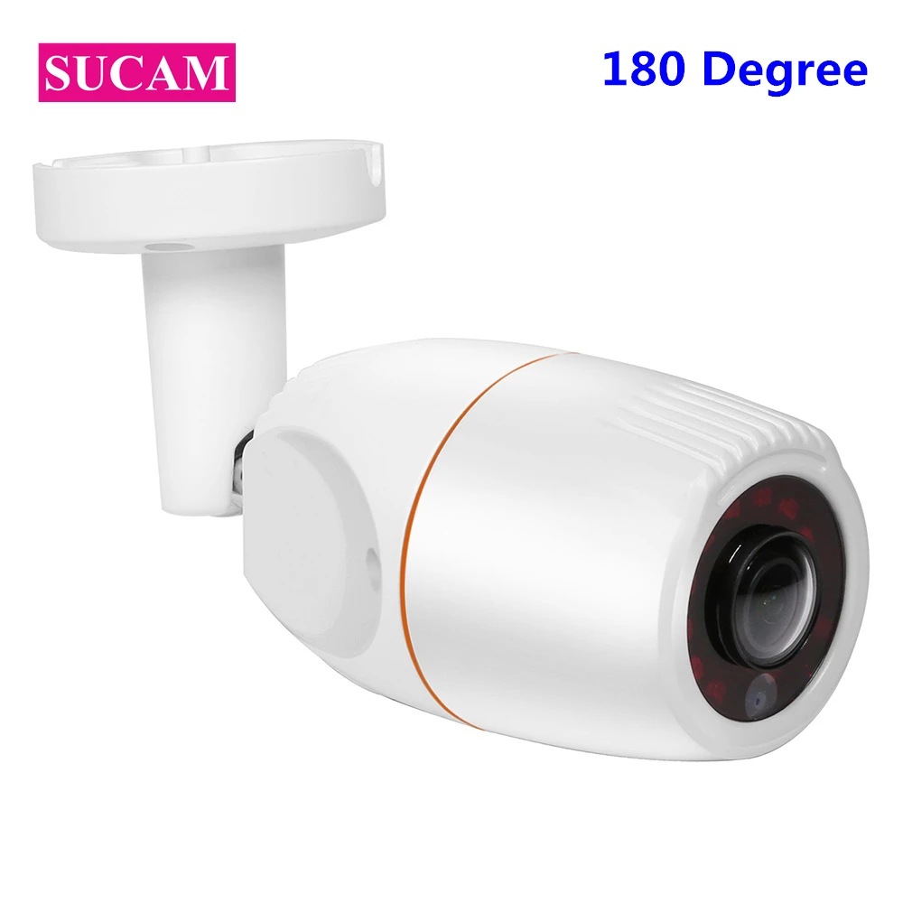 

SUCAM Wide Angle IP 66 Full HD 2MP Waterproof IP Camera Outdoor 180 Degree Fisheye Lens IR IP-Cameras 25M Infrared Night Vision