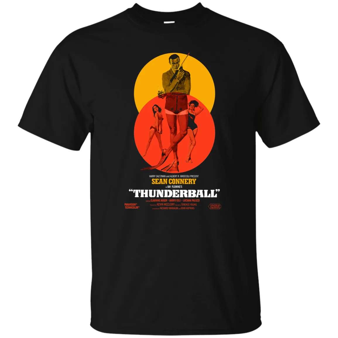 Thunderball James Bond Sean Connery Dr. No Danish T-Shirt | Мужская одежда
