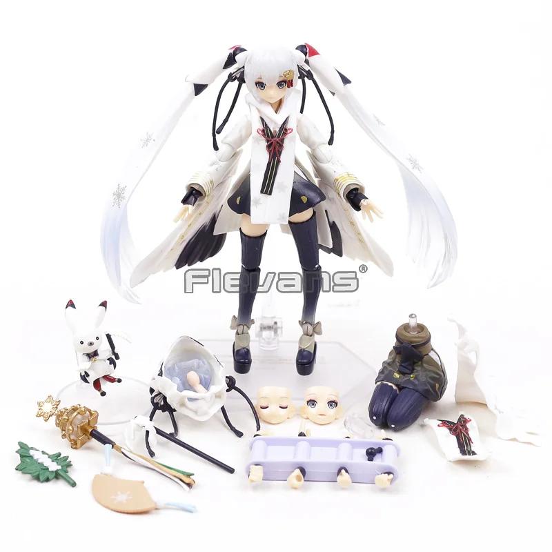 Vocaloid Hatsune Miku Figma EX-045 снег Miku кран жрица вер. ПВХ фигурка Коллекционная модель игрушки куклы