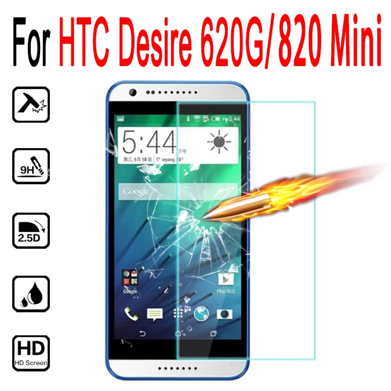 Для HTC Desire 620G 620G/820 Mini 5 0 дюйма защитная пленка из закаленного стекла чехол для htc