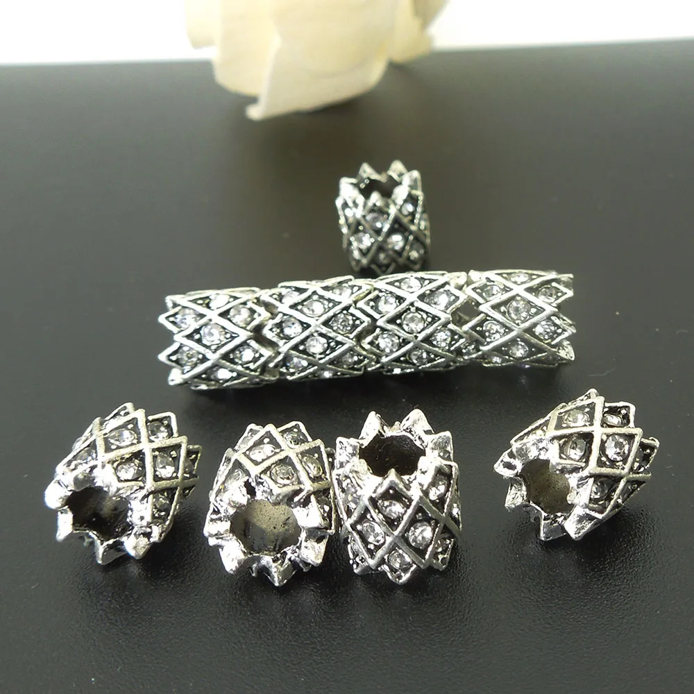 Бусины в виде дредов 9*9 мм отверстие: прибл. 4 10 шт.|spacer beads|beads crystalbeads spacers beads |
